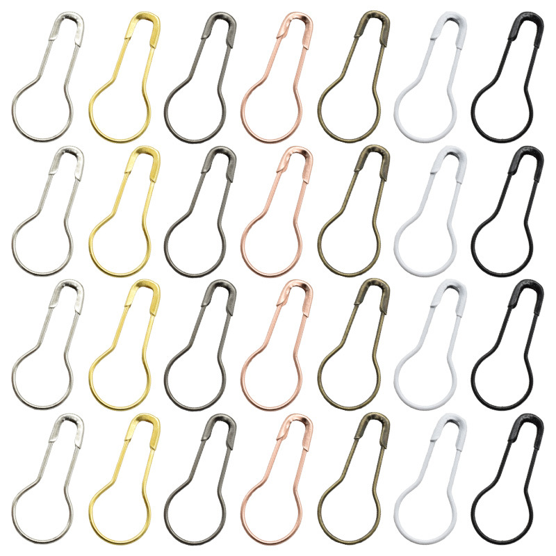 DIY Retro Jewelry Accessories Multi-Color Iron Safety Gourd Pins Wedding Clothing Tag Pins Brooches 22mm