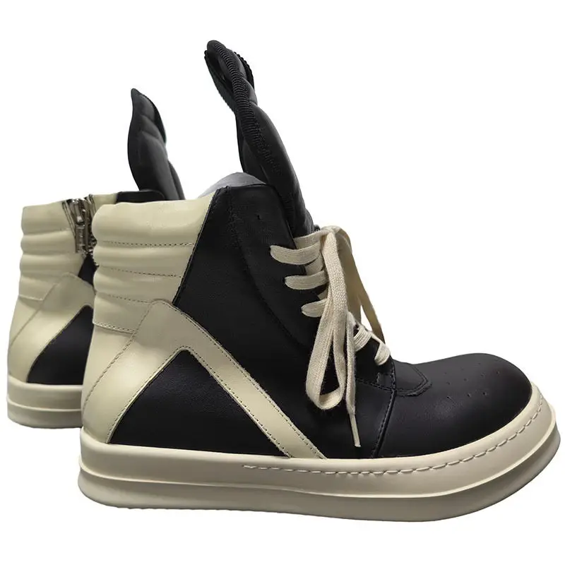 2024 New Ro Shoes Inverted Triangle High-Top Thick-Soled Sneakers American Retro Sports Height-Increasing Casual Trendy Shoes for Men and Women