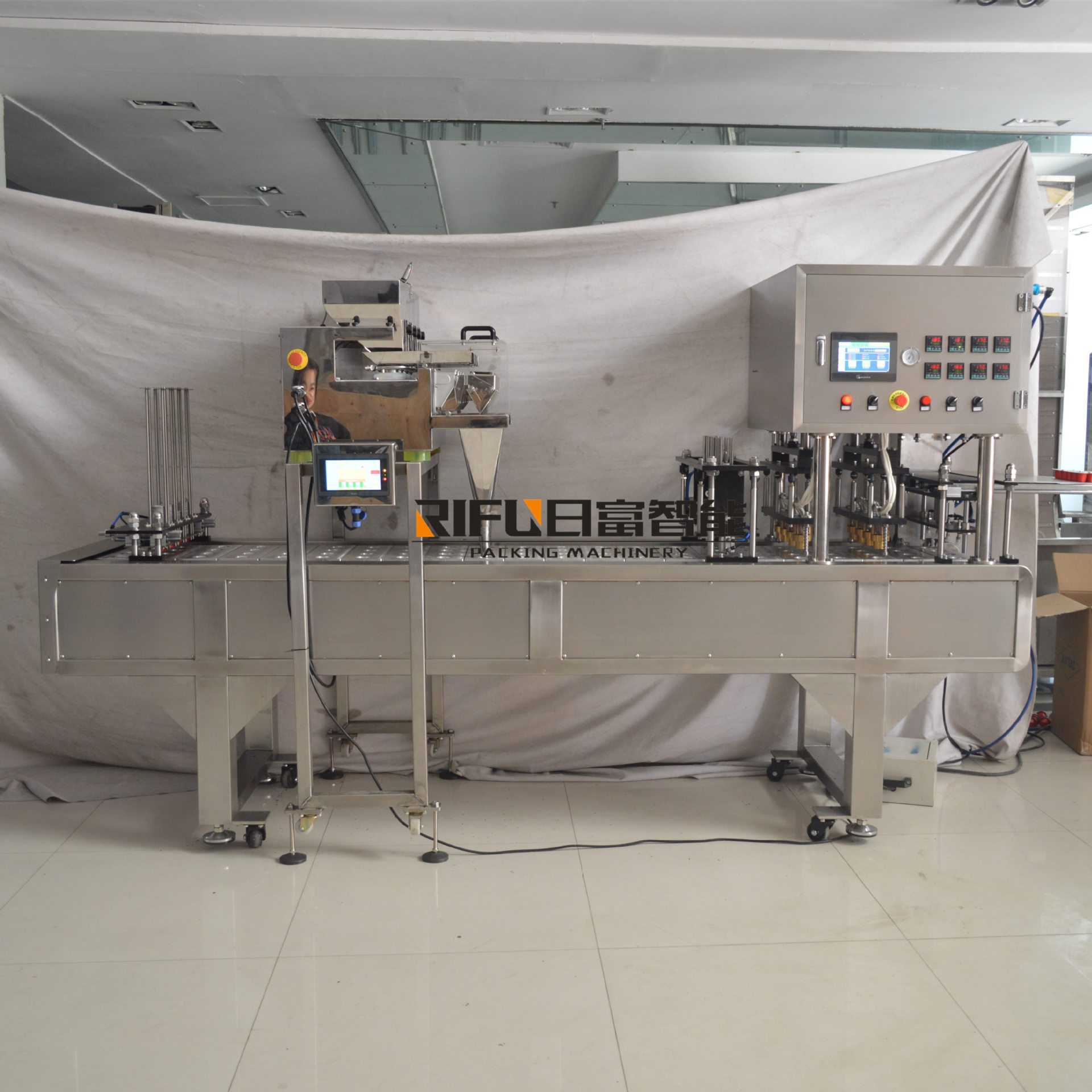 Small Pot Tea Tea Packaging Machine Aluminum Cup Tea Filling and Sealing Machine Babao Tea Health Tea Sealing Machine Packaging Equipment