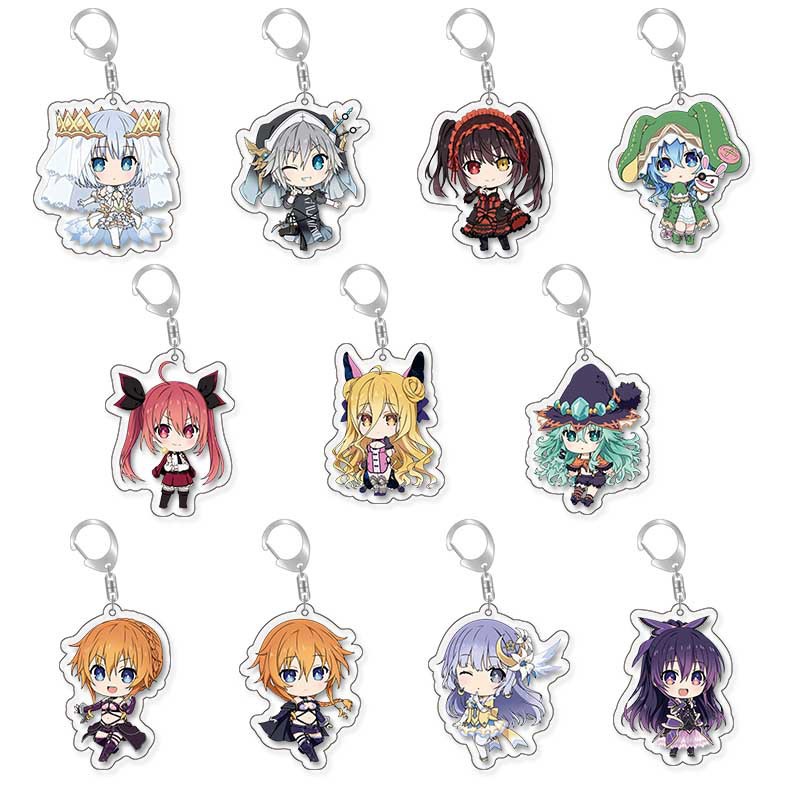 Dating Big Battle Crazy Thirty Fragrance Animation Surrounding Two-dimensional Cartoon Acrylic Double-sided Pendant Keychain