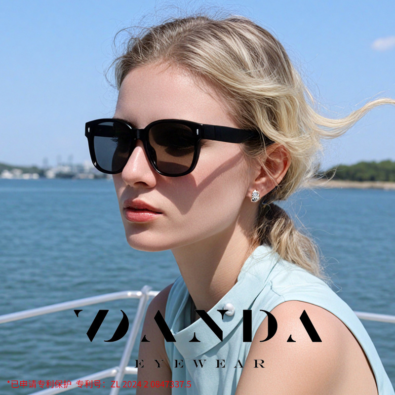 Tr Dual-Purpose Lens Set Polarized Sunglasses Can Be Worn Alone or over Prescription Glasses, Fashionable and Versatile Commuter Sunglasses