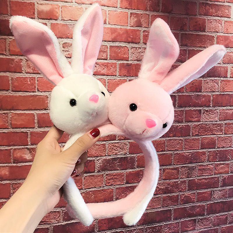 Internet Celebrity Oversized Rabbit Doll Hair Band Rabbit Ear Adult Headwear Hair Band Hair Clamp Rabbit Hair Accessories for Women