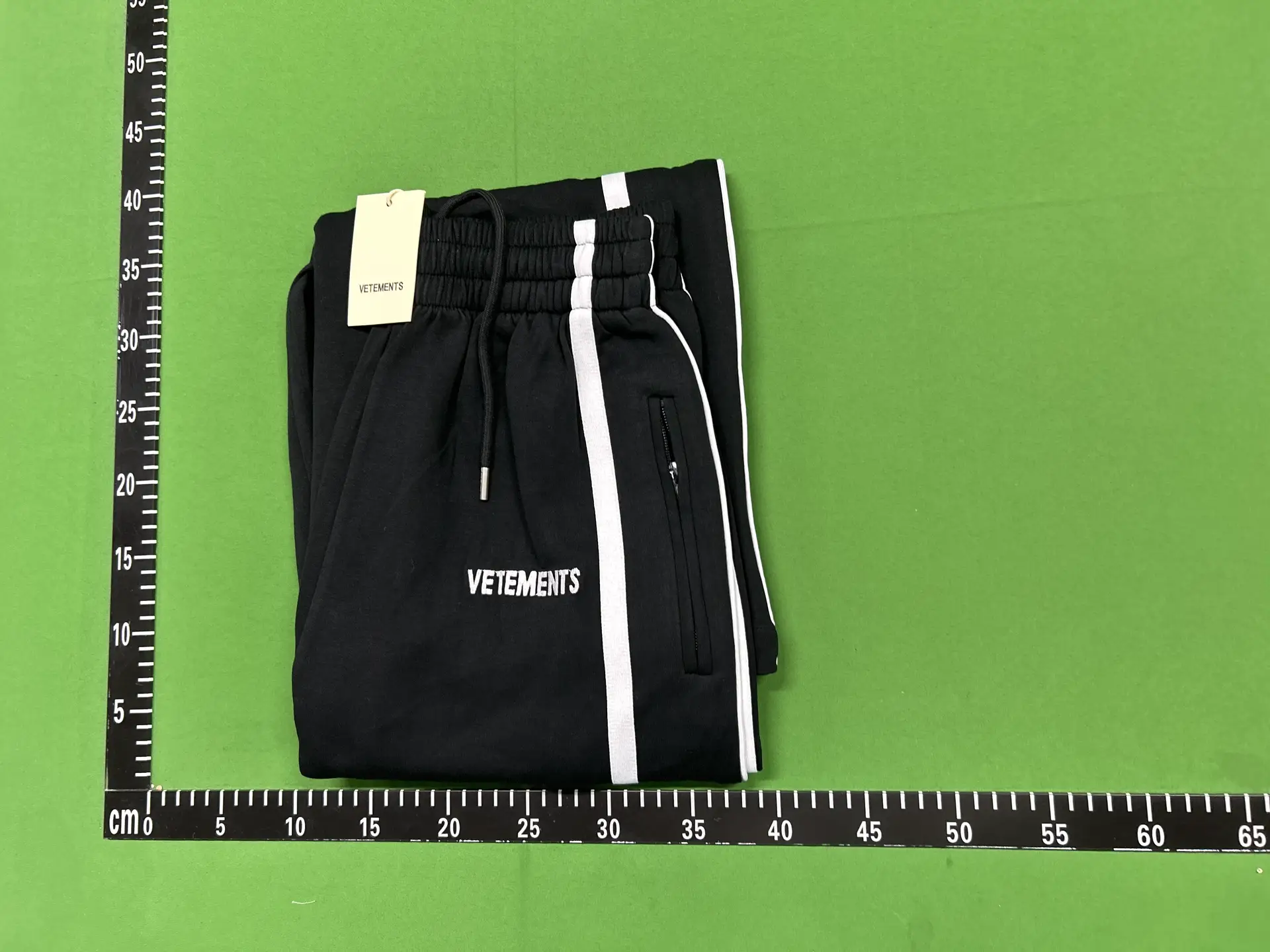 Bicolor Drawstring Waistband Contrast Logo Embroidered Air-Cotton Casual Wide-Leg Pants