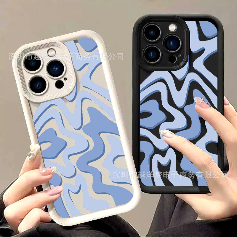 European and American Corrugated Iphone17Pro Mobile Phone Case 16/15/14/13 Tianyan Ladder 12 Apple 11Xsma