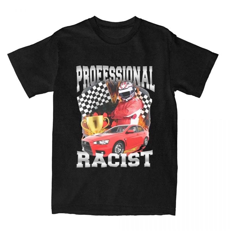 Product Clothing Female Racer Funny Racing T-Shirt Professional Male F1 Funny T-Shirt Meme