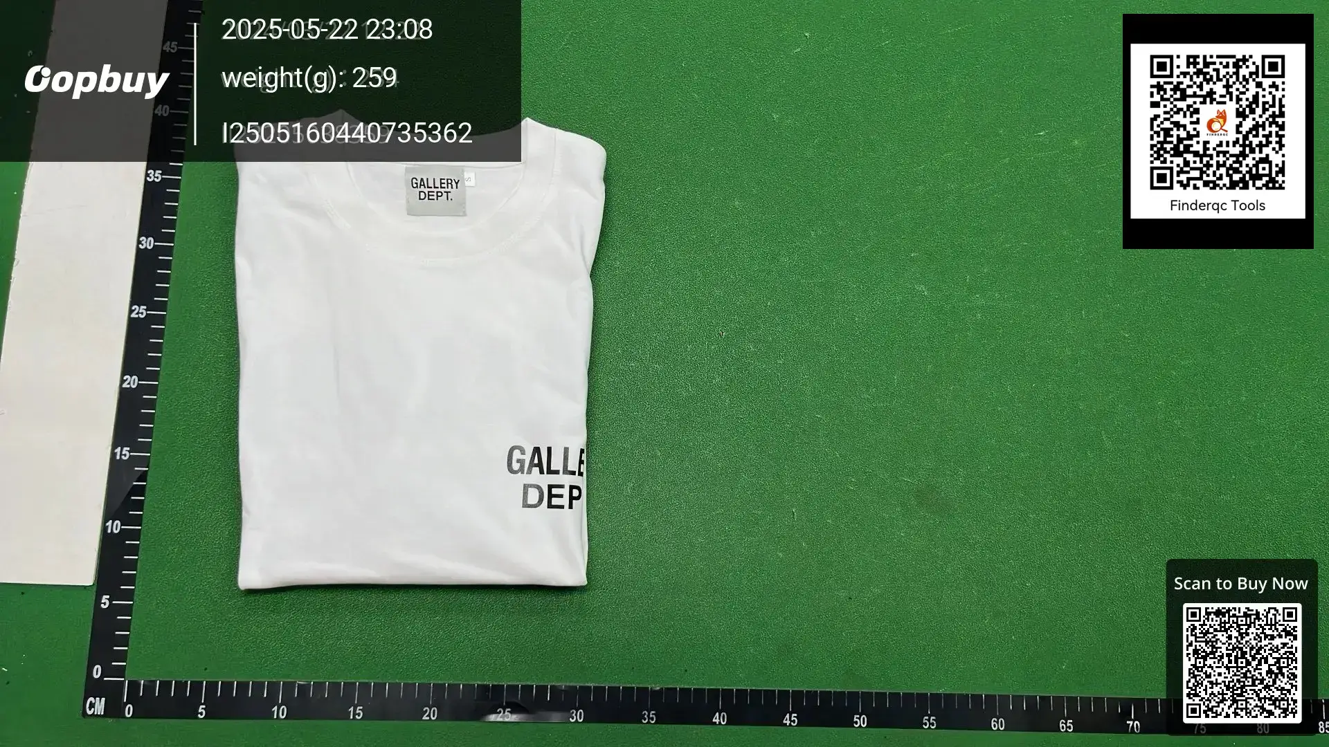 GALLERY Letter Slogan LOGO Printing Round Neck Short-sleeved T-shirt Men's and Women's Couple Summer Base T