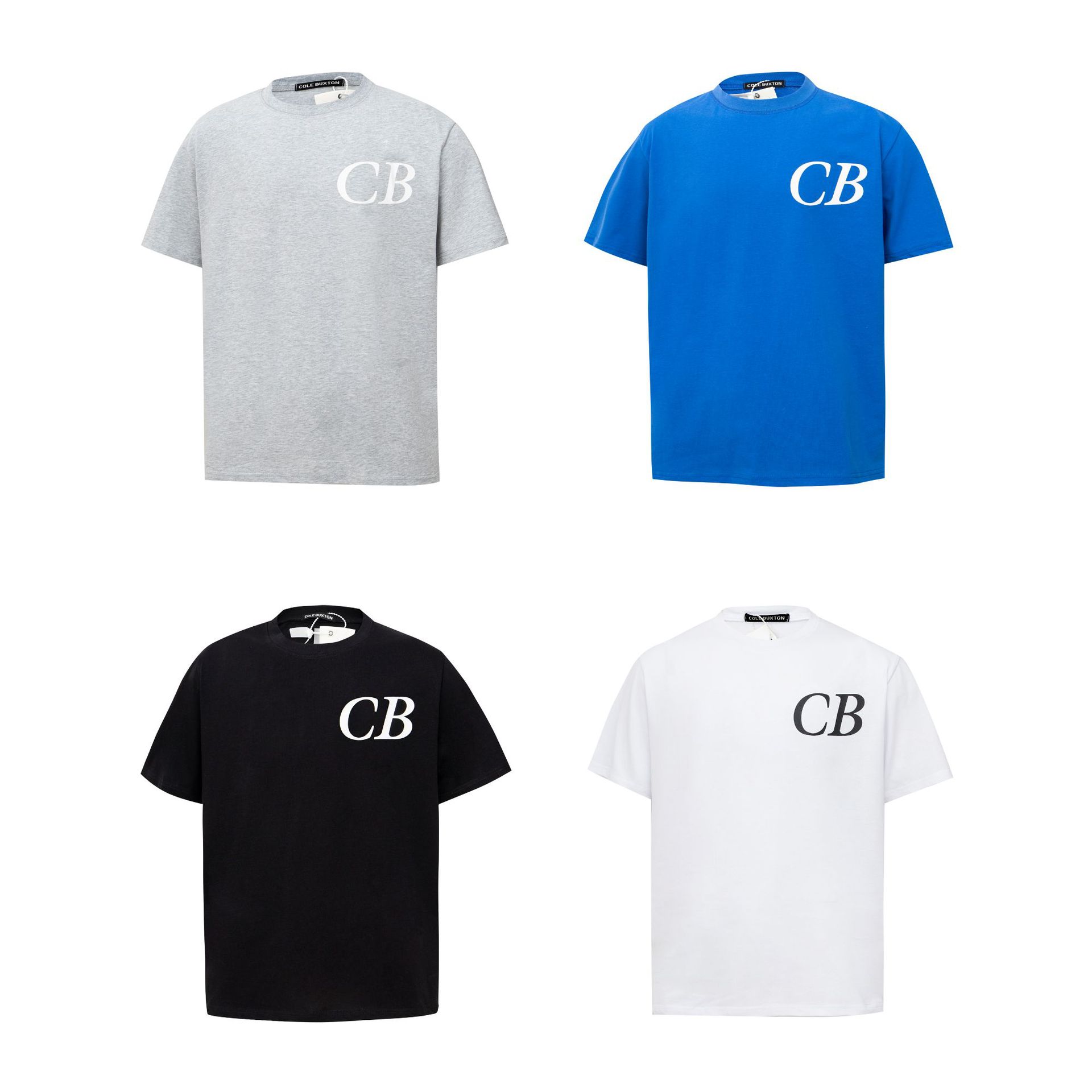 Cross-border Direct Supply Cole Buxton Niche Minimalist Letter Slogan American Casual Couple CB Short-sleeved T-shirt Europe and the United States