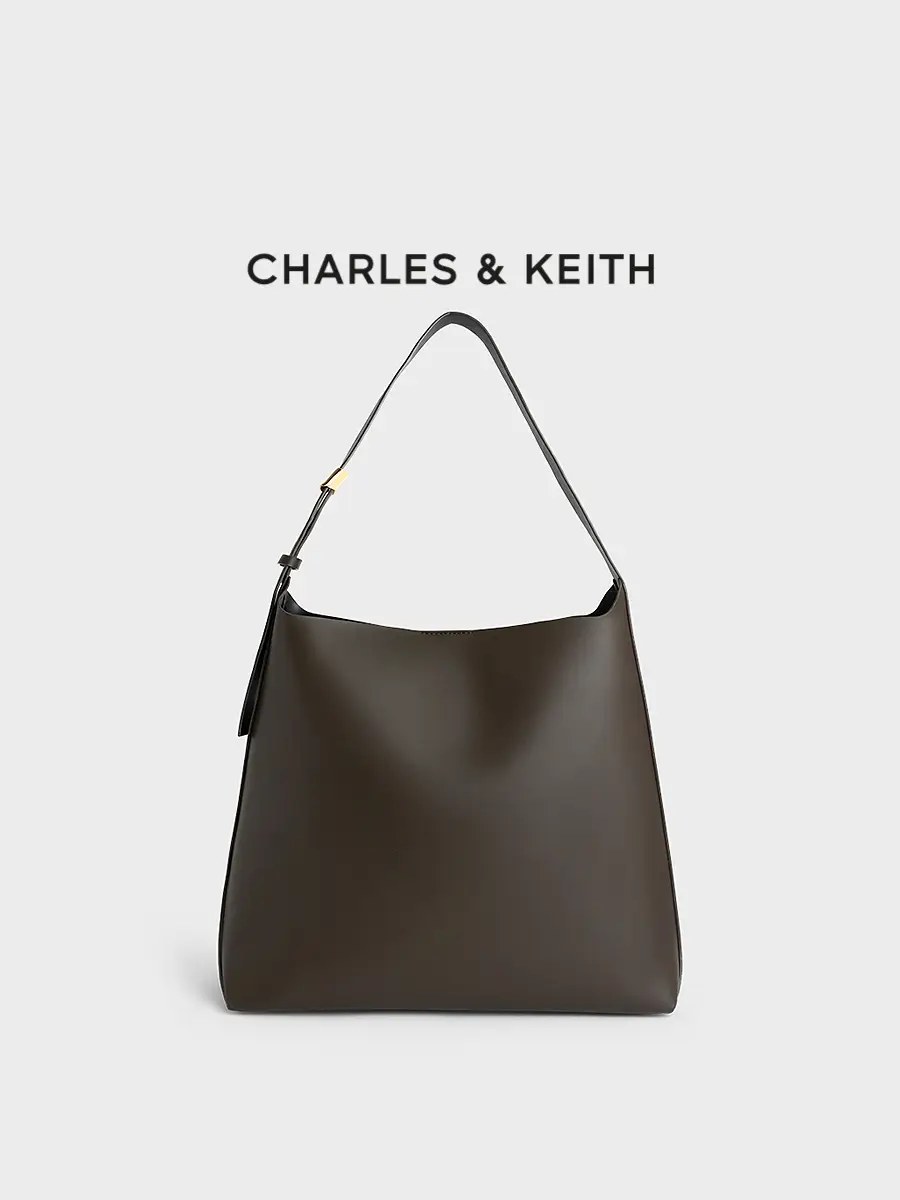 Charles&Keith Summer Women's Bag Ck2- 40270966 -1 Large Capacity Mother-In-Law Shoulder Tote Bag for Women