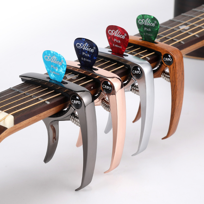 Folk Guitar Capo Metal Electric Guitar Capo Ukulele Accessories Unisex Tuner Clip Fotografie QC de pe 1688 pe Qualit.ly