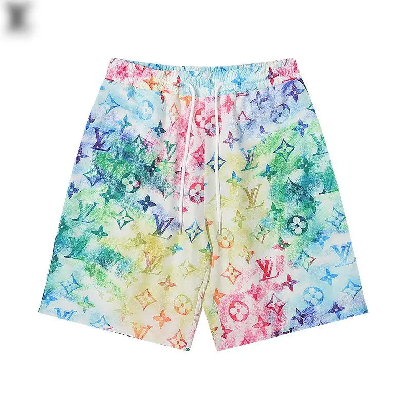 Cross-border Summer Fashion Brand Dijia Fanjia Fanjia Men's and Women's Full-length Fendy Printed Beach Short-sleeved Shirt