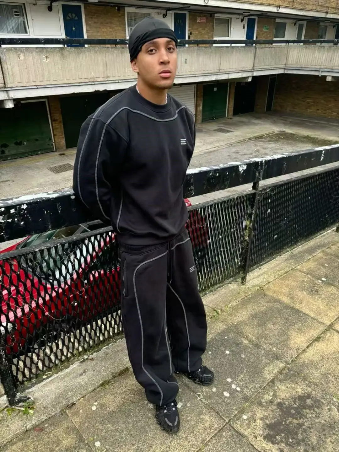 kroen Embroidery basic sports suit克伦刺绣卫裤潮圆领卫衣套装
