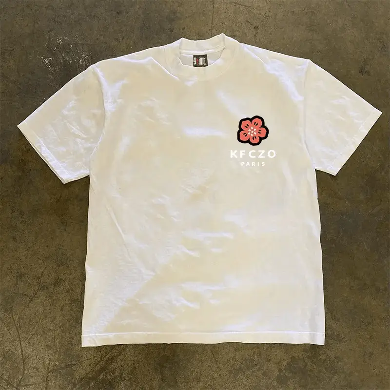 Overseas Order Surplus ~ Withdrawn Export American Retro Heavyweight Short-Sleeve T-Shirt for Men and Women ins Pure Cotton Loose Top