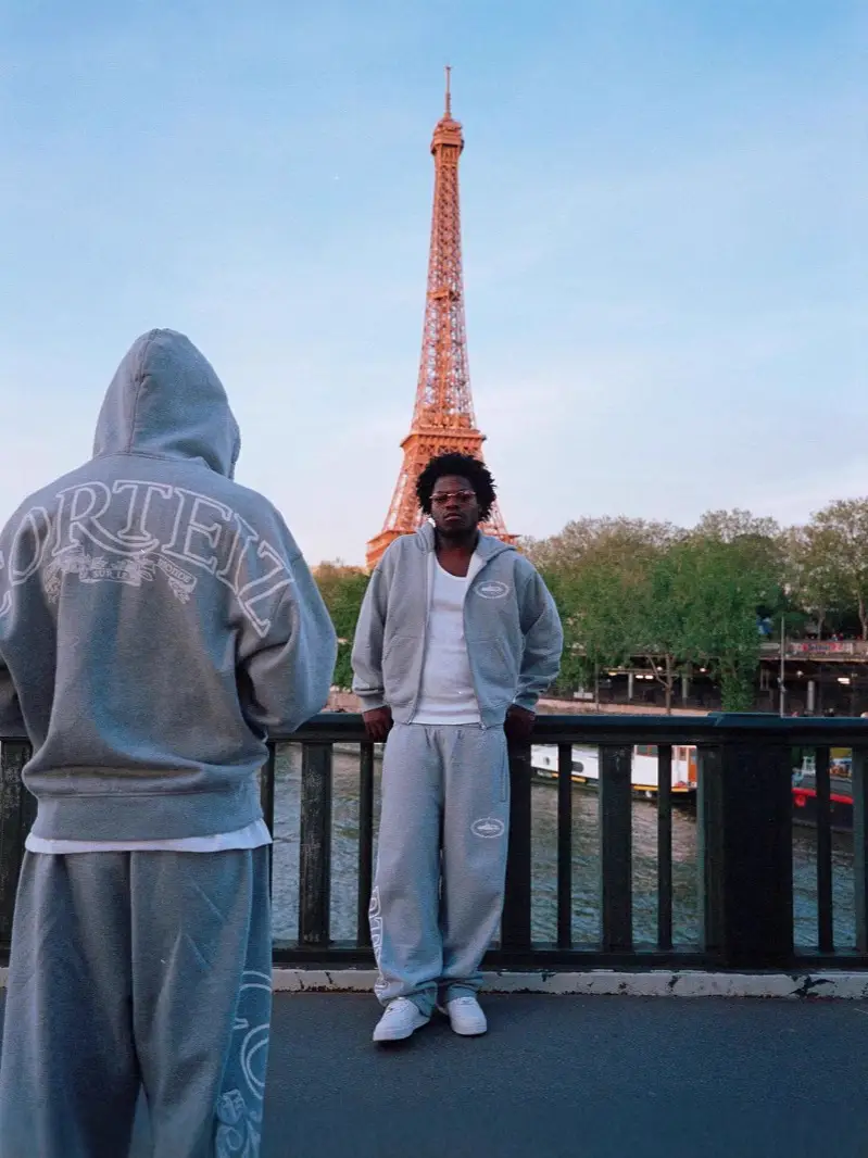 Cross-Border Foreign Trade New American Street Fashion Hooded Sweatshirt Cardigan Zipper Jacket Loose Sweatpants Suit Wholesale