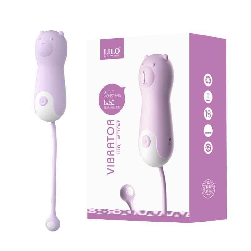 Laile Lala Bear Female USB Ten Frequency Vibration Massage Egg Jumping Female Masturbator Sex Adult Products Wholesale