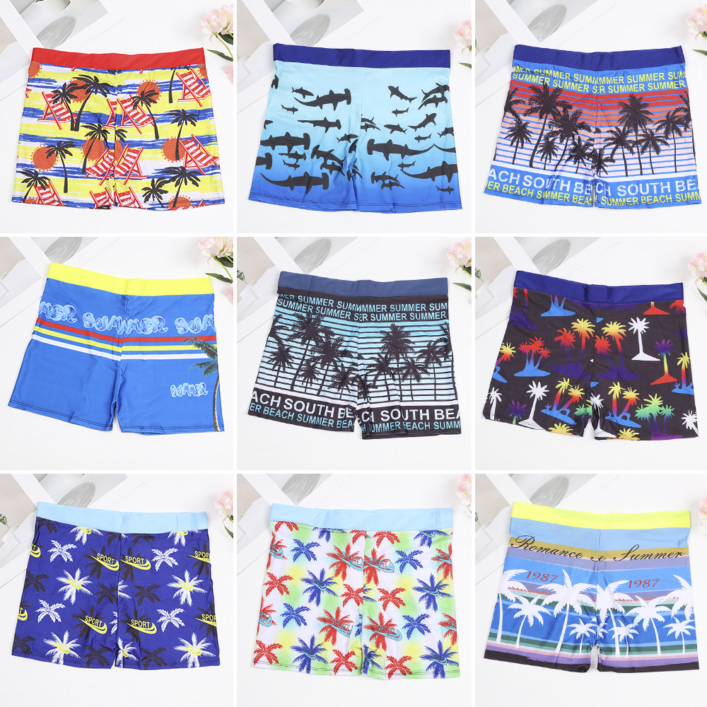 Manufacturer Clearance Sale Nylon Printed Beach Swim Trunks Men's Plus Size Boxer Swim Trunks Wholesale Direct from Manufacturer
