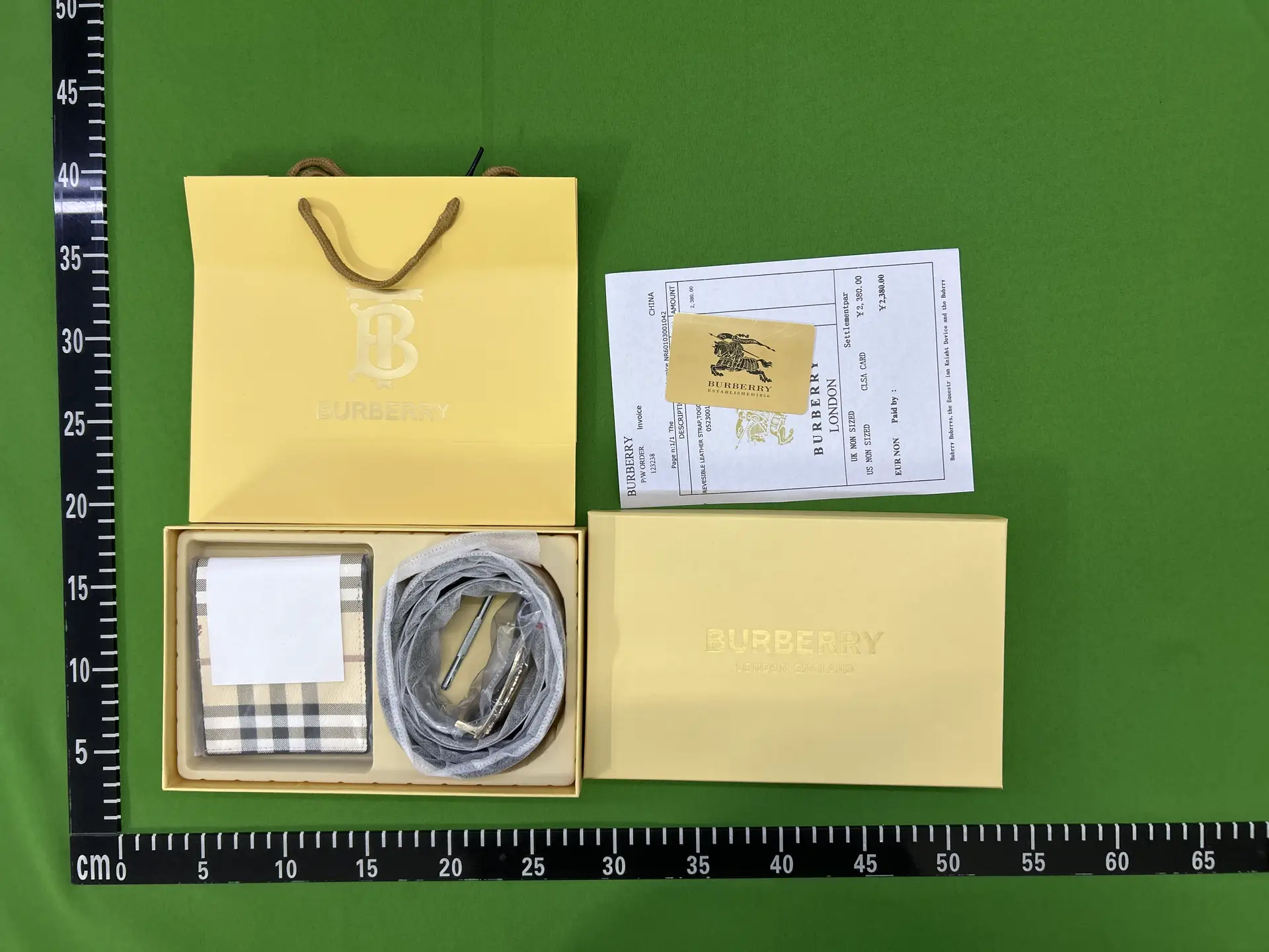Burberry Belt and Wallet Set