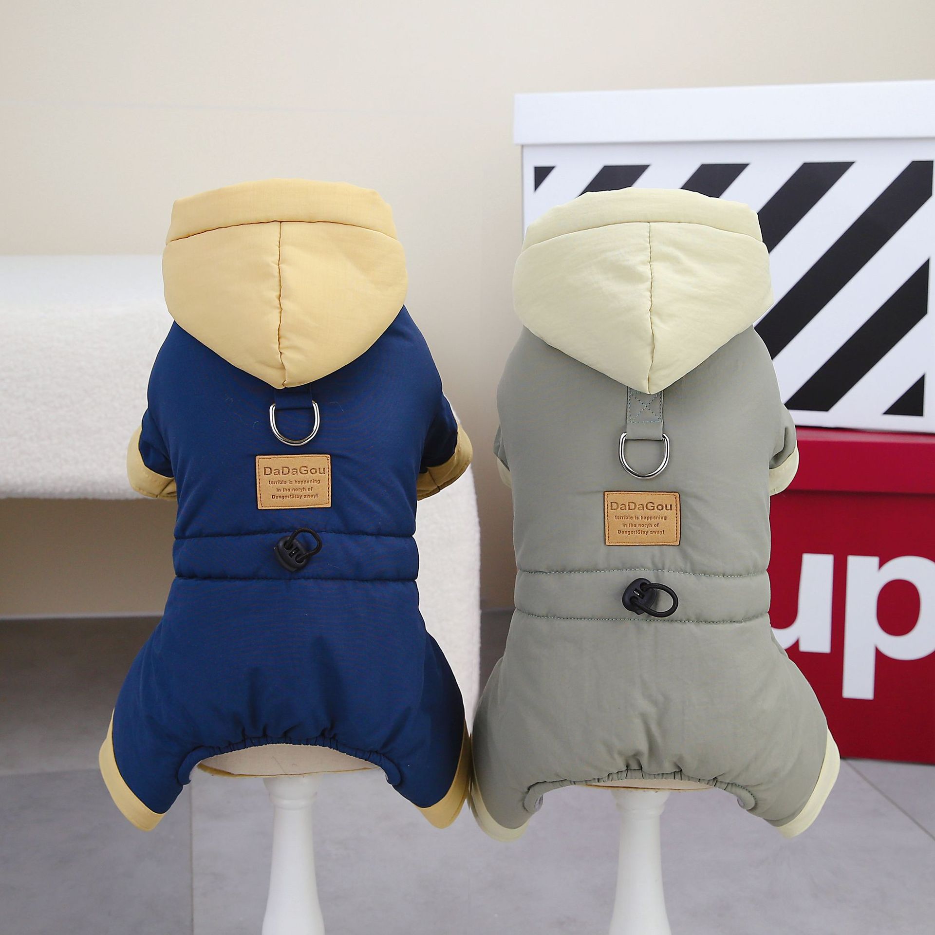 Pet Clothes Dog Clothes Autumn and Winter Clothes Teddy Pet Clothing Winter New Thickened 23 Korean Four-Leg Cotton Clothes