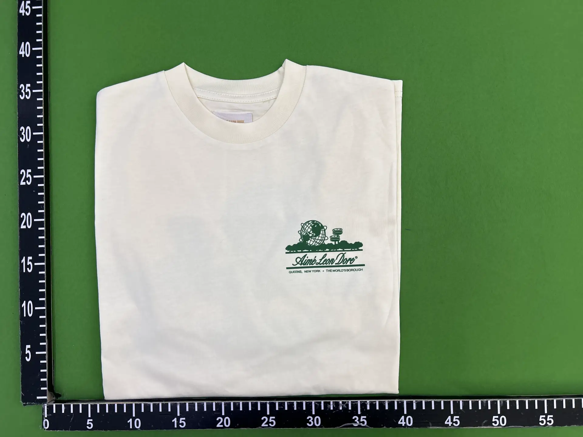 Aime Leon Dore Abstract Color Block LOGO Printing Summer High Street Men's and Women's Loose Casual Short-sleeved T-shirt Trendy