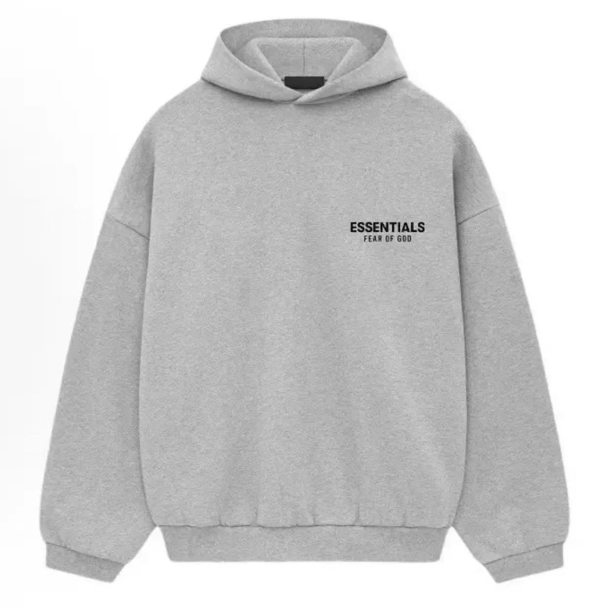 ESSENTIALS branded hoodie with a hood
