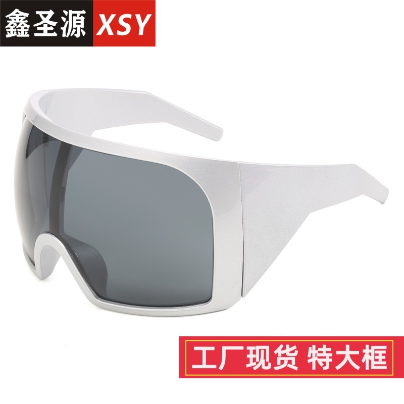 Large frame outdoor sports sunglasses cross-border new European and American large frame glasses UV protection sunglasses wholesale