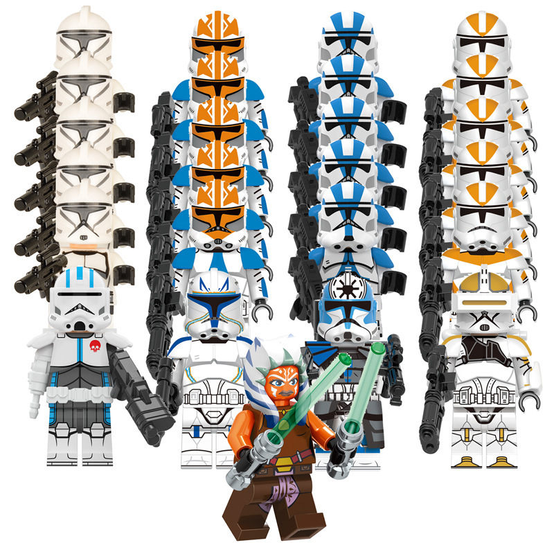 Cross-border Compatible Lego 25 Planet Boys Educational Assembled War Building Blocks Toy Bag for Children