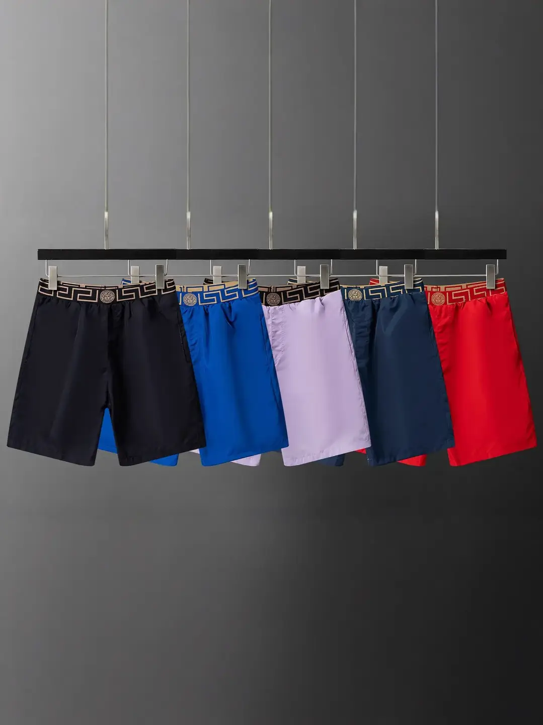 Spring and Summer New Men's Shorts European Station Trendy Brand Printed Letters Fashionable Stylish Casual Men's Shorts Beach Pants