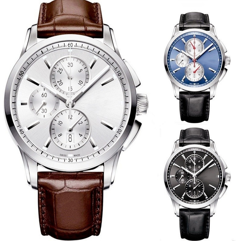 2021 cross-border e-commerce men's casual round 6-pin quartz multi-function watch