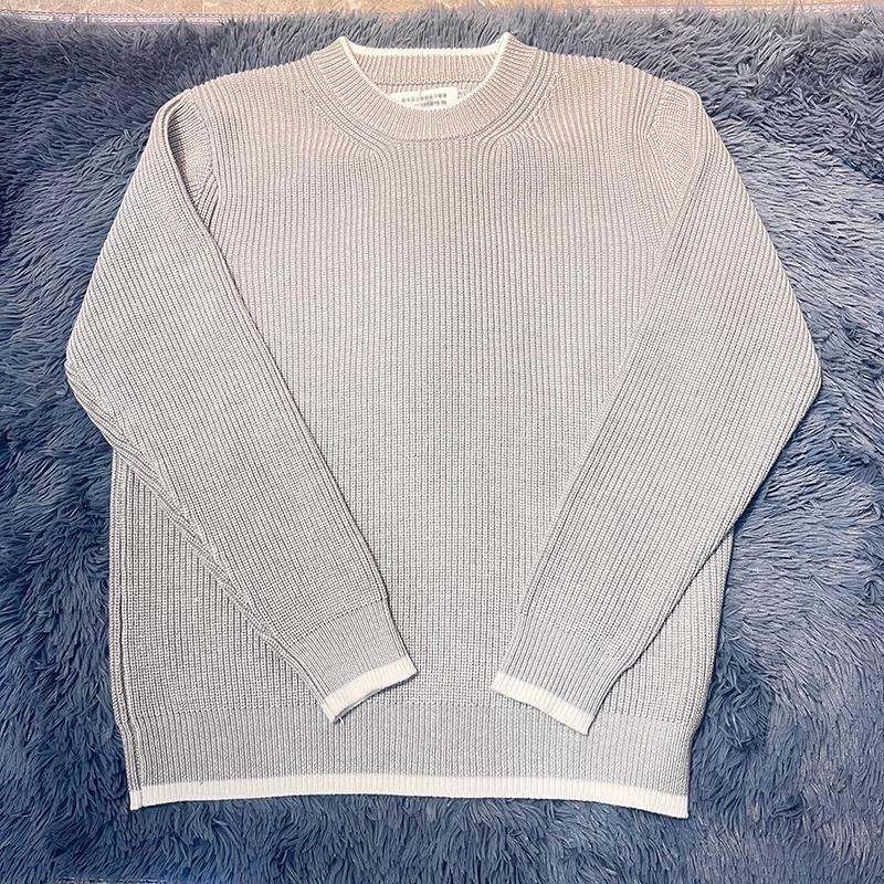 Sweater Wool Knitwear Autumn and Winter Fashion Street Trendy Round Neck Short-sleeved Pullover Loose Thickened Lazy Short QC photo from 1688 on Qualit.ly