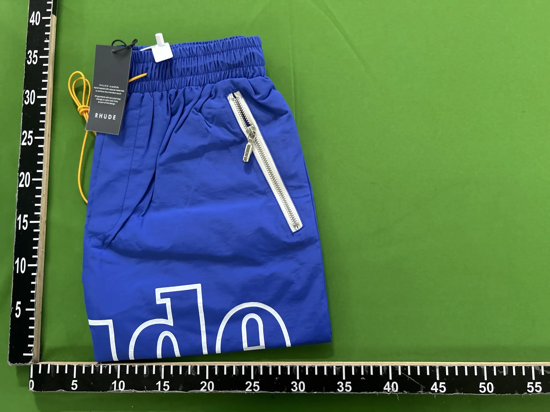 RHUDE Logo Shorts Blue