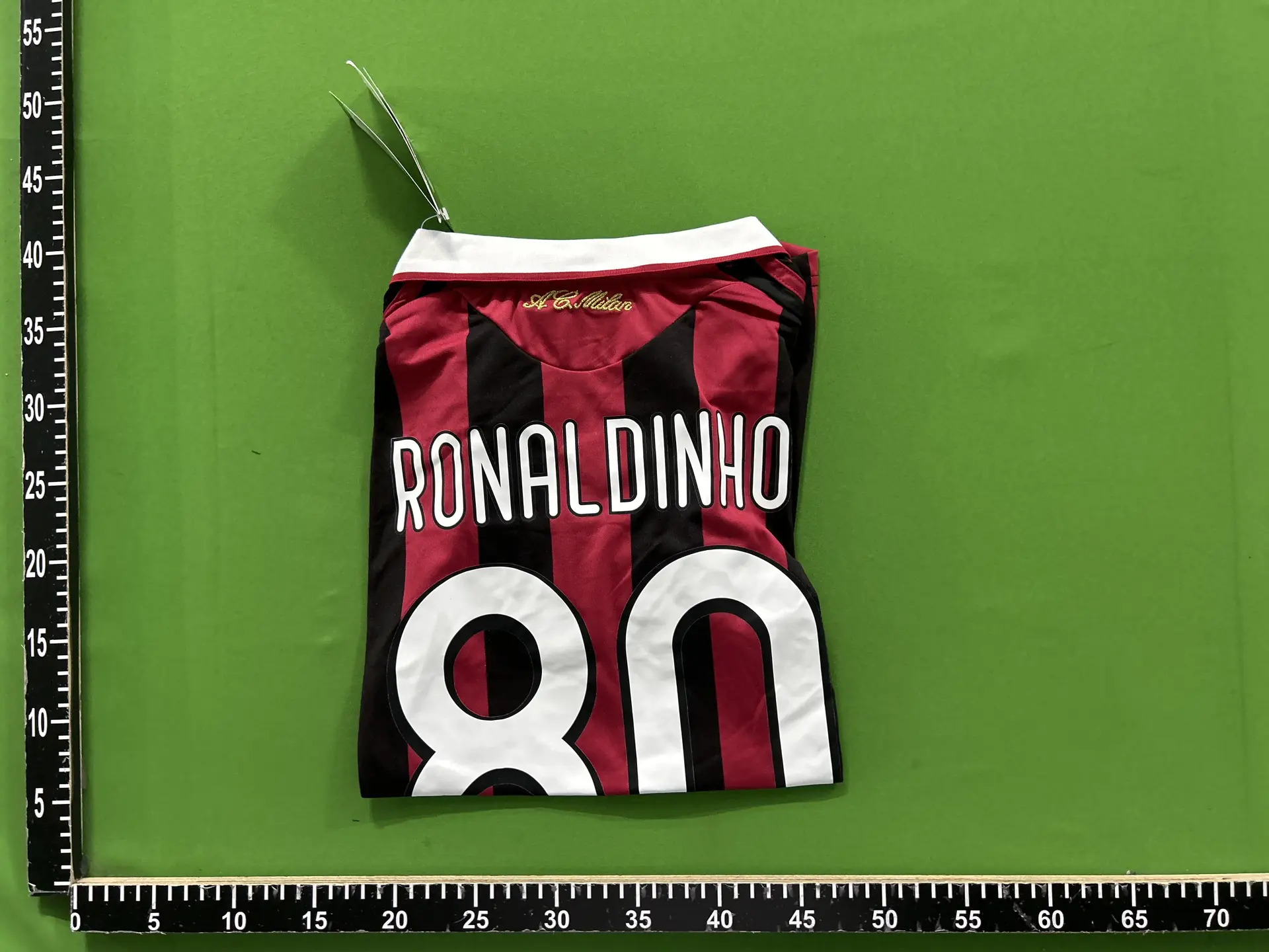 09-10 Ronaldinho Football printed signature shirt