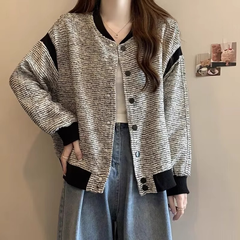 Pilot Jacket Short 2024 New Spring and Autum Cold Style Lazy Style Baseball Uniform chic Early Spring Outwear for Women