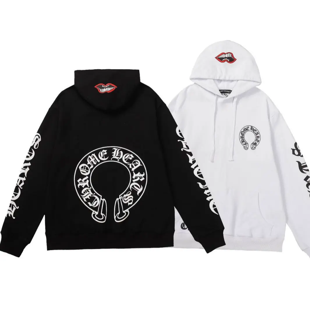 25 Export Chrome Hearts Casual Printed Casual Hooded Sweatshirt