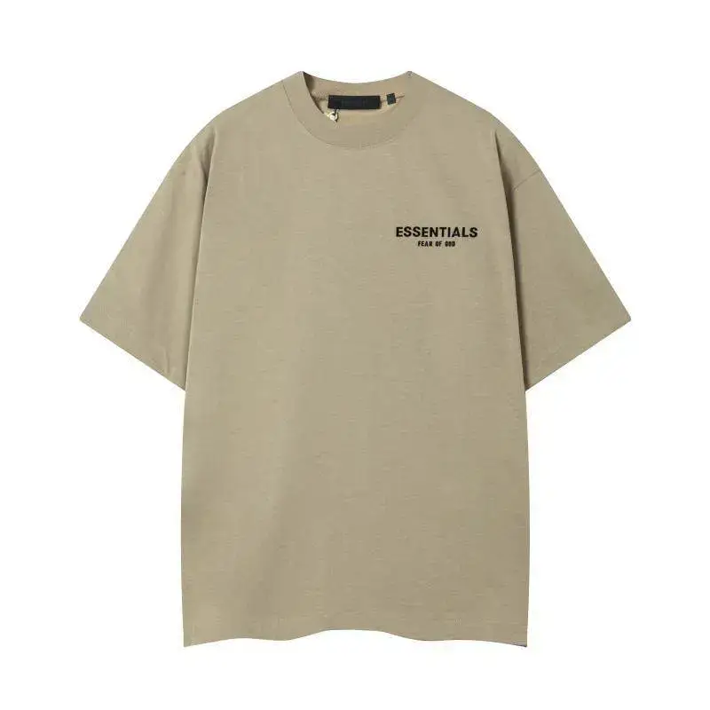 Fog Multi-Line Essentials Cloud Series Silicone Letter High Street Loose Short-Sleeve T-Shirt Casual Shorts Set