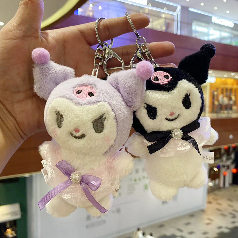 Sanlio Kulomi Plush Toy Cute Deviruchi Keychain Pendant Doll Grab Doll Gift Wholesale