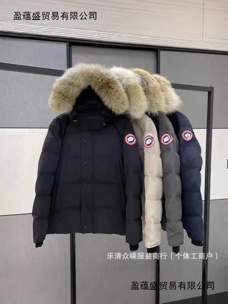 冬季高端鹅家大口袋男女户外同款服派克连帽加厚保暖防风毛领外套