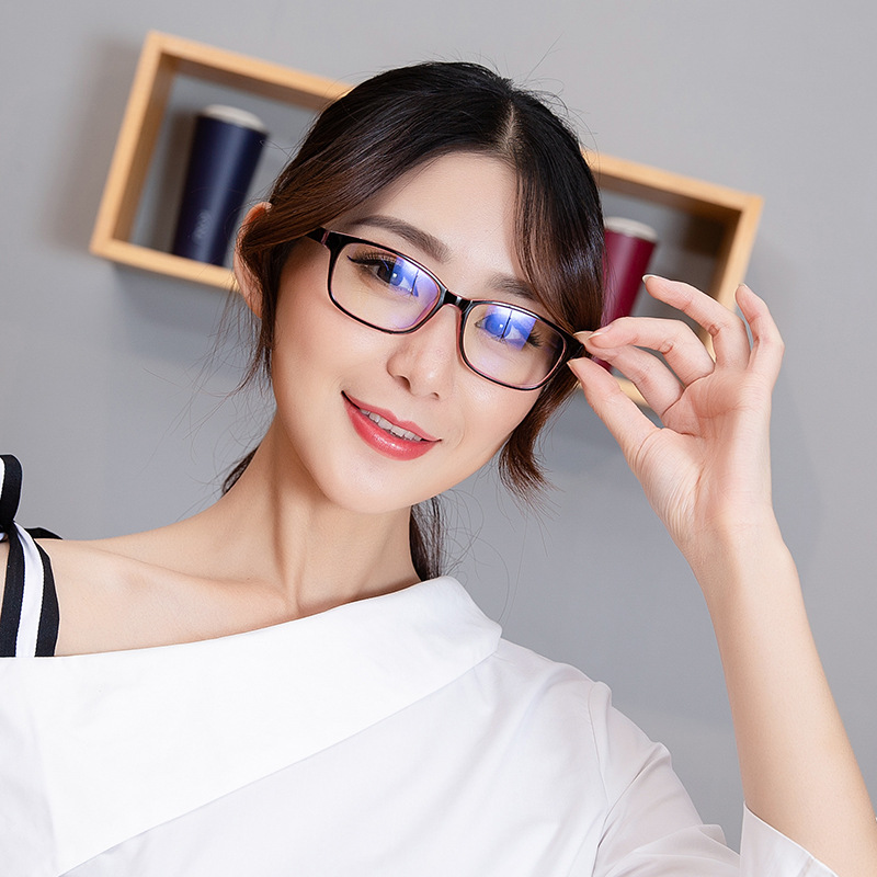 2024 retro mobile phone glasses artistic small fresh men's and women's decorative glasses 3028 fashion blue light flat mirror