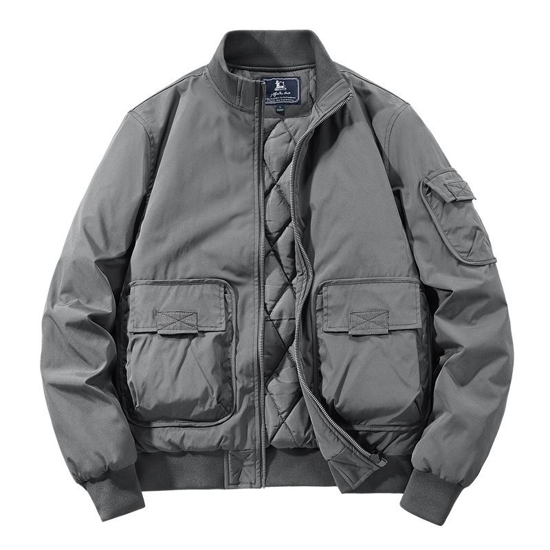 Diyu Shenlong Thickened Quilted Jacket Men's Jacket New Autumn and Winter Collar Casual Tooling Multi-Pocket Flying Suit