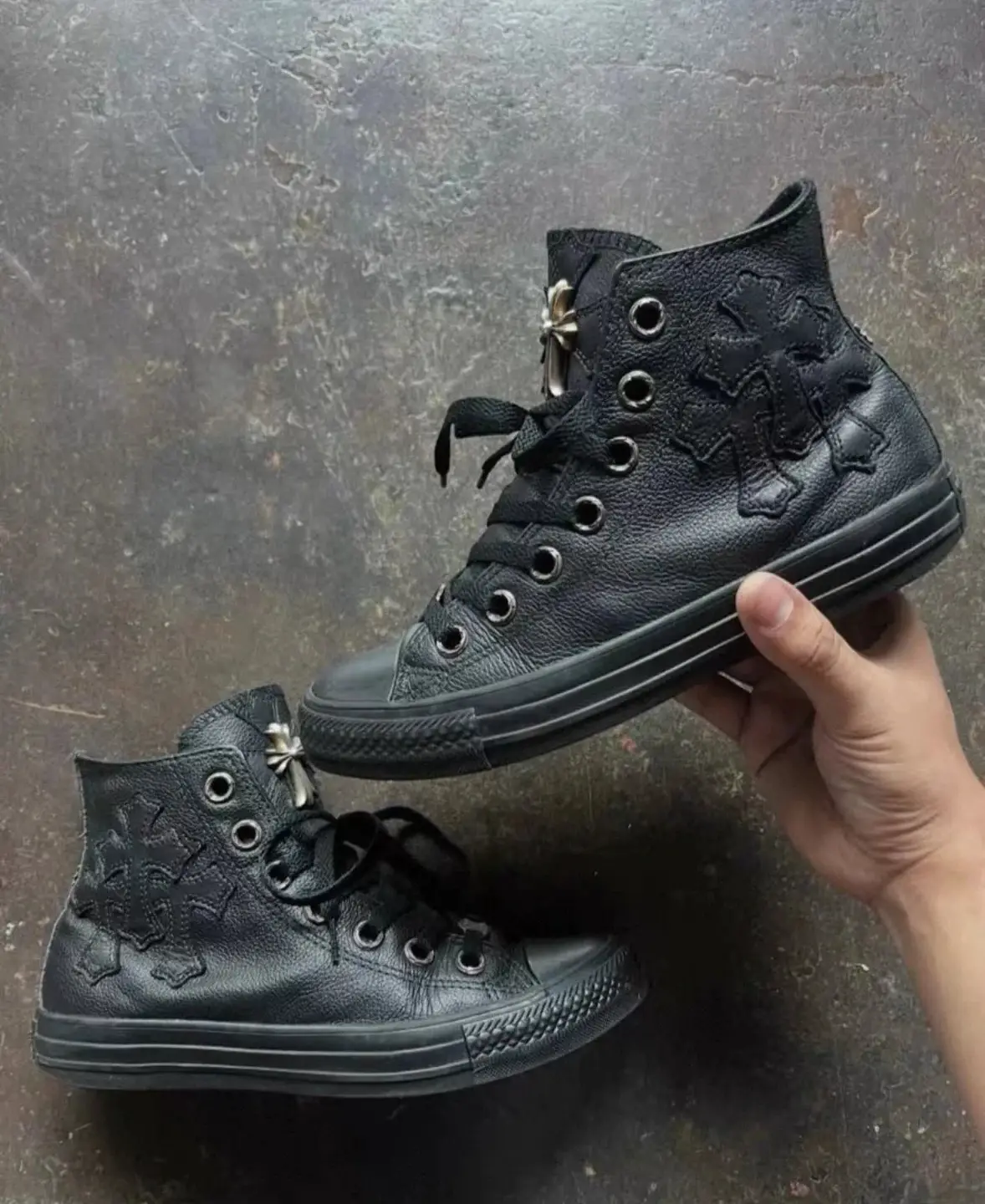 克罗心匡威remake定制匡威联名克罗心克罗心鞋子克罗心remaketimberlandremake克罗心匡威帆布鞋荔枝皮匡威靴子