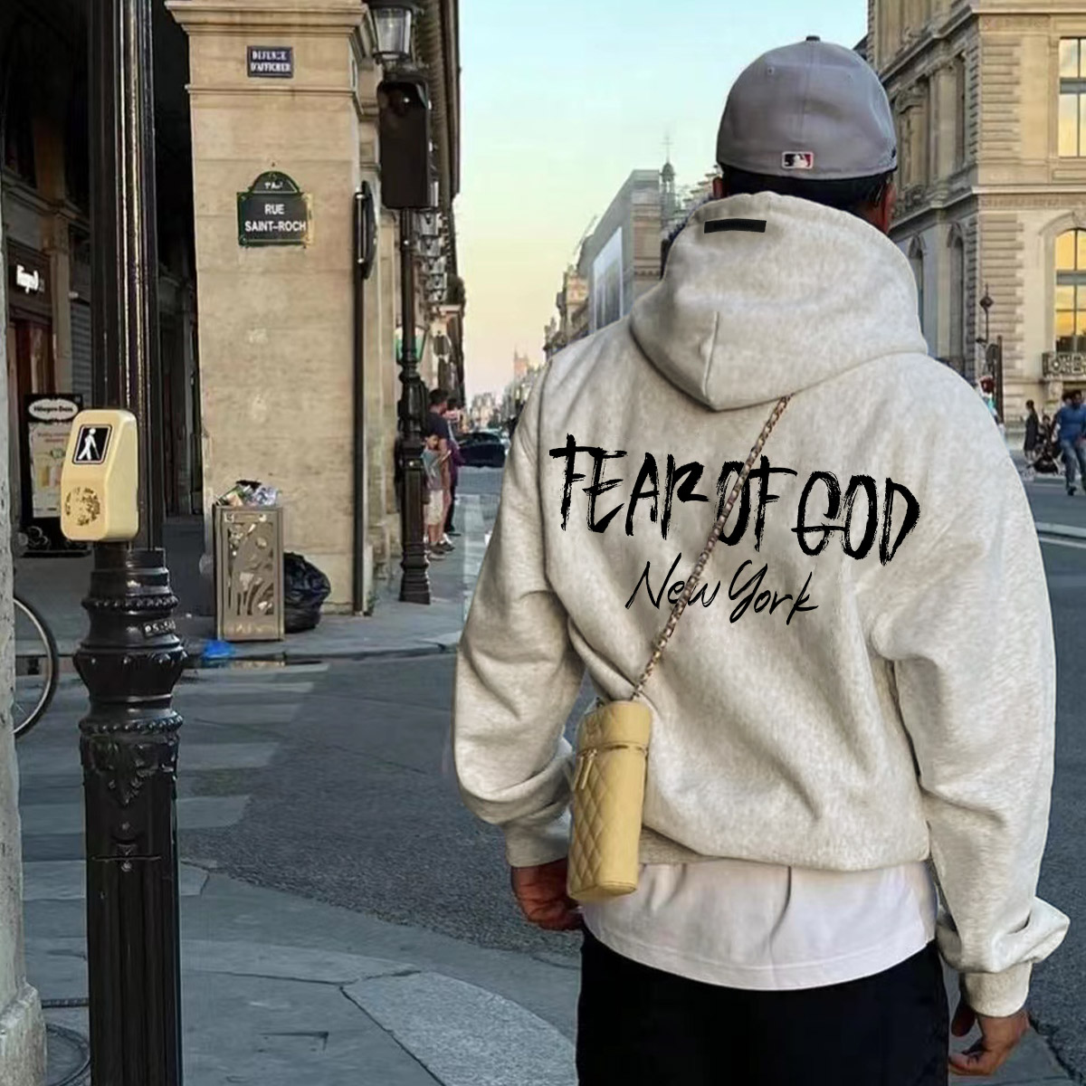 Fog Multi-Line Essentials Hhh American High Street New York Limited Heavyweight Men's and Women's Hoodies Hooded Sweatshirts Trendy