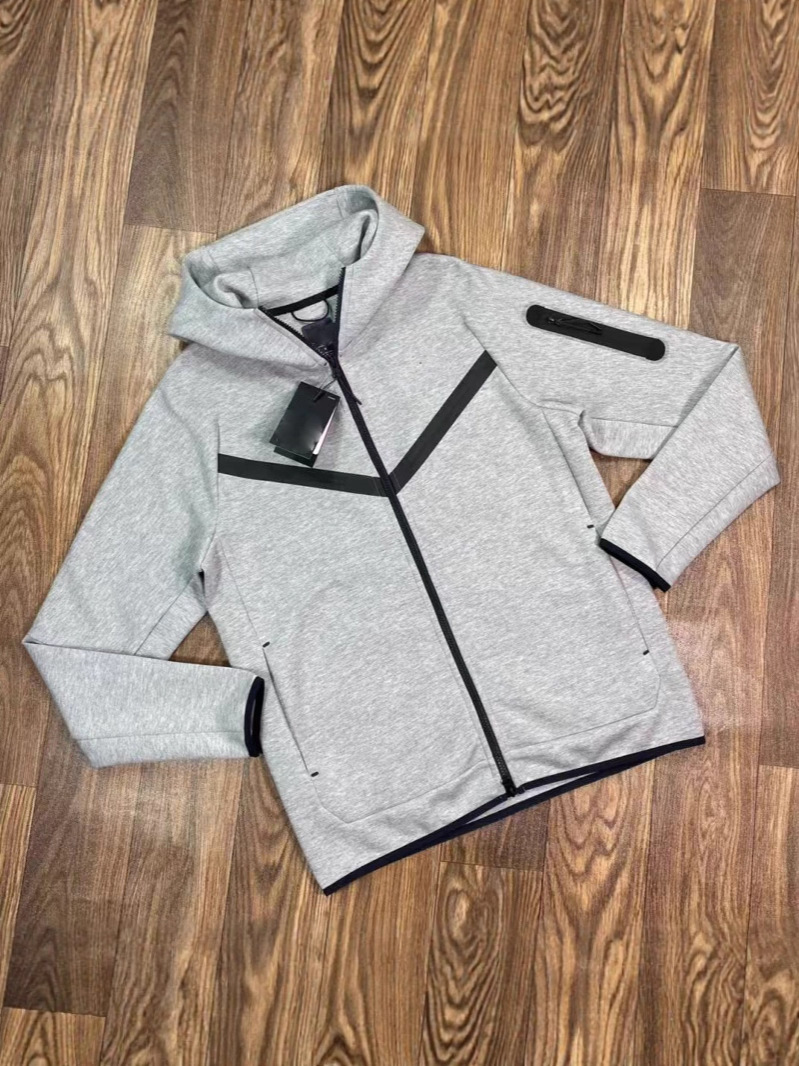 25 Spring Casual Sports Color-Blocked Hooded Jacket for Men and Women, Zip-Up Hoodie, Cross-Border Couple Style 490 Fotografie QC de pe 1688 pe Qualit.ly