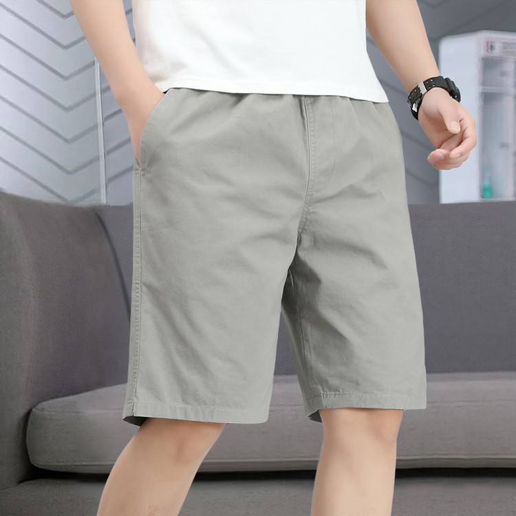 2025 Outdoor Sports Sweat-Absorbent Men's Casual Pants Large Size Summer Thin Casual Solid Color Shorts Pants Men Wholesale