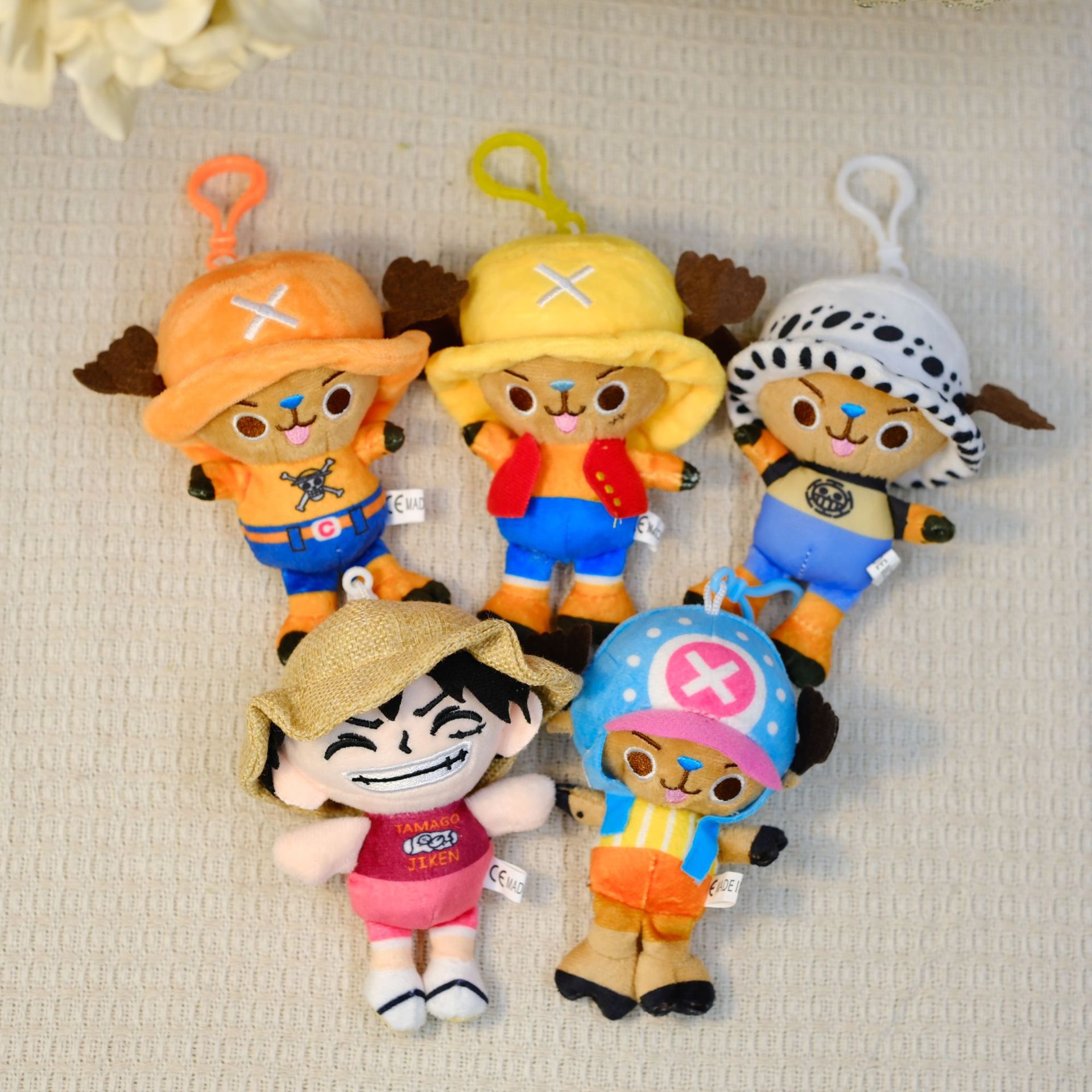 4inch 【Five Types of Pirates】In-Stock 10cm Plush Toys for Claw Machines, Original Internet Celebrity Cultural and Creative Products
