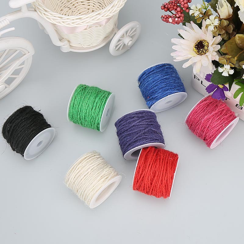 Color hemp rope hand-woven rope hanging photo DIY making decorative packaging 10m 15 color selection