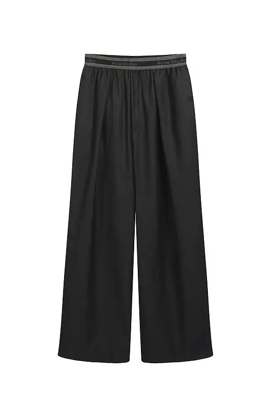 Acne Studios Wide Leg Trousers Black