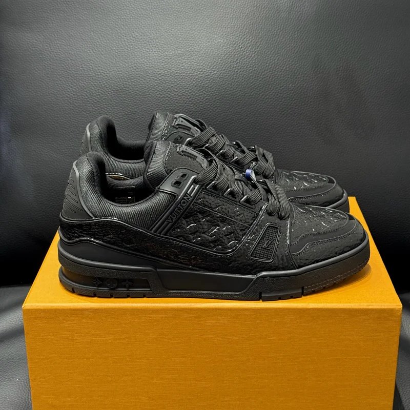 Louis Vuitton Black Monogram Sneakers