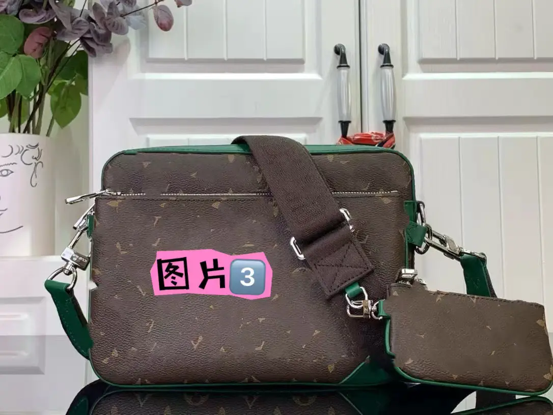2025 New Casual Men's Bag Messenger Bag Fashion Trendy All-match Shoulder Three-in-One Crossbody Bag Men's Bag