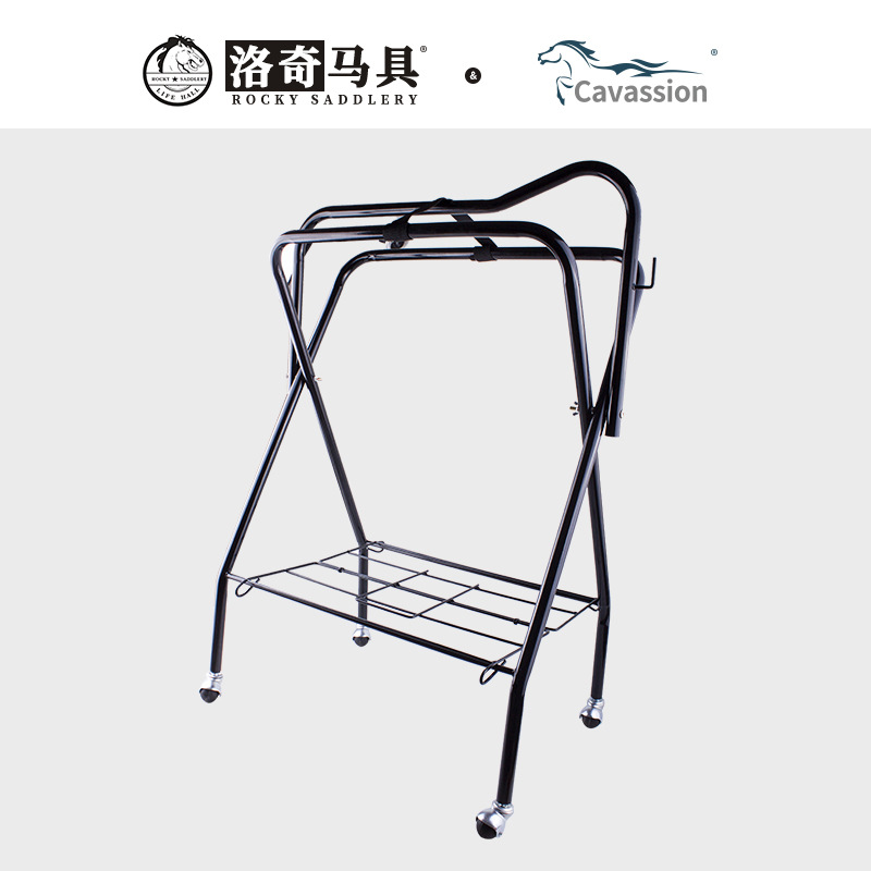 Saddle Rack with Wheels, Foldable Saddle Rack, Movable Saddle Storage, Stable Equipment, Equestrian Supplies Factory 8503031