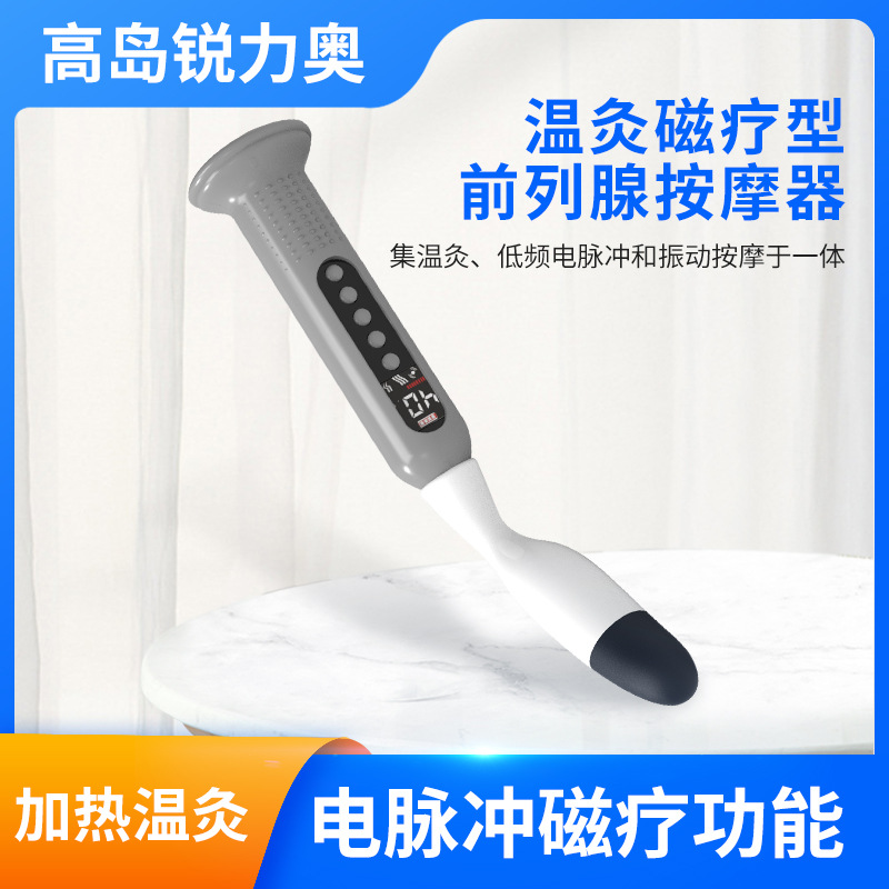 Gaoshao Prostate Vibrating Massager Multi-Functional Heating Moxibustion Magnetic Therapy Massage Stick Adult Products Wholesale