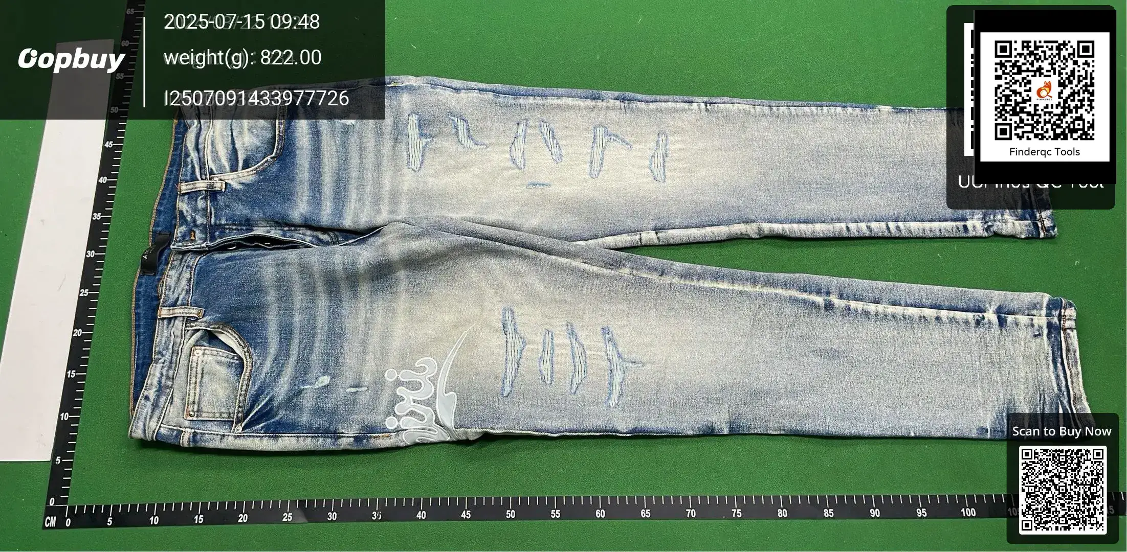 2025 Spring and Autumn New Style A@Mi High Street Slim Fit Stretch Jeans for Men and Women Same Style One Piece Wholesale Dropshipping