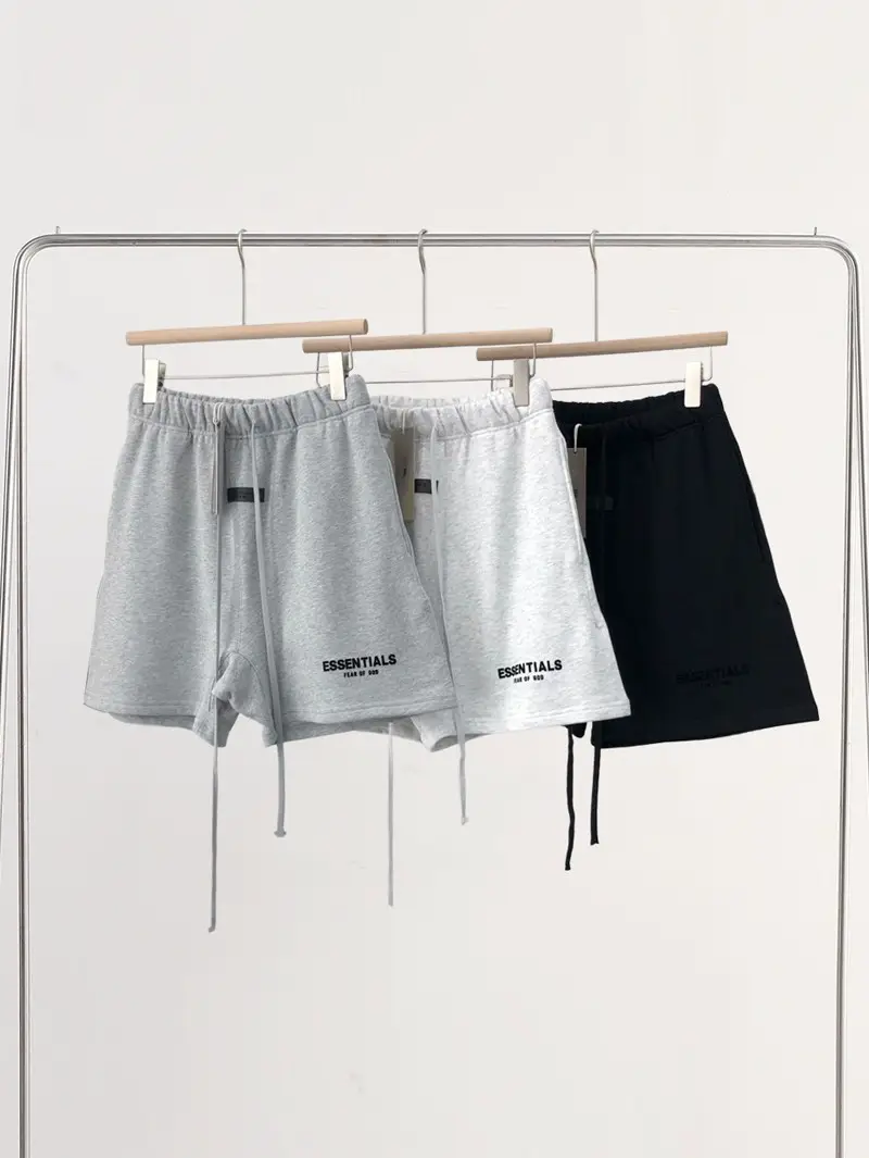 Essentials shorts Men's and Women's Shorts Fog American Style Trendy Multi-Thread Sports Loose Drawstring